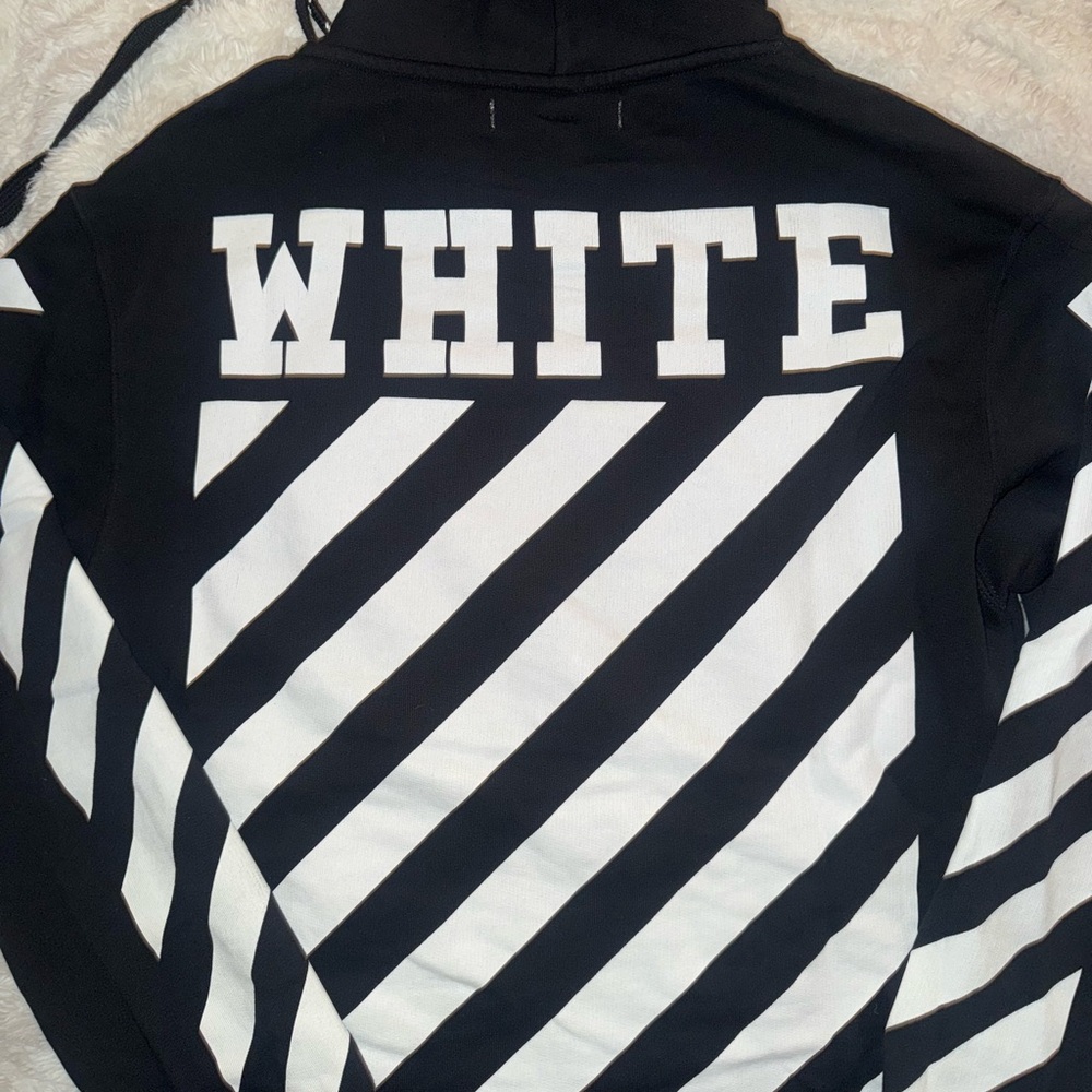 Off-White Black and White Striped Jacket